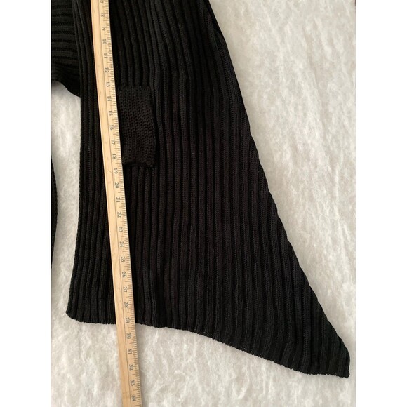 Chico's women's black shawl two way with knit loop size L/XL - Picture 7 of 8